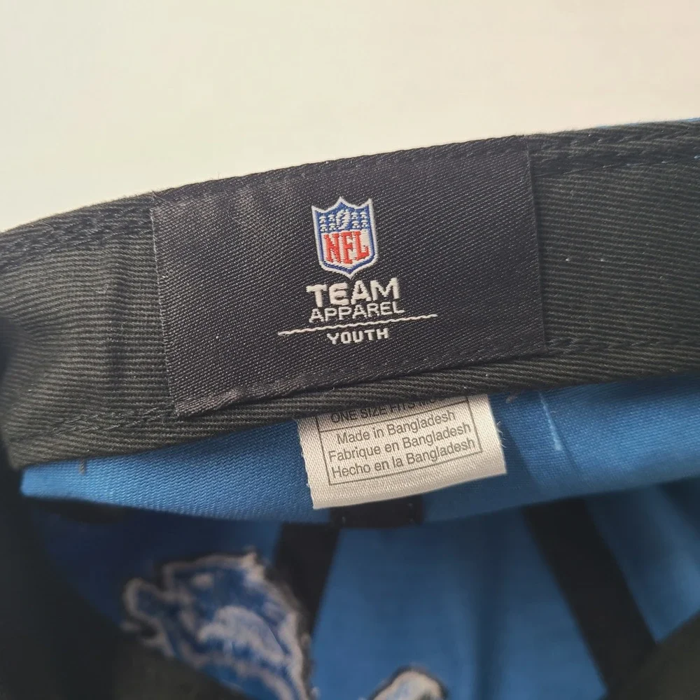 Detroit Lions Hat Strapback‎ NFL Team Apparel Blue NFL Football Logo Dad *READ*